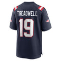 Custom #19 Navy NE Football Shirt Top