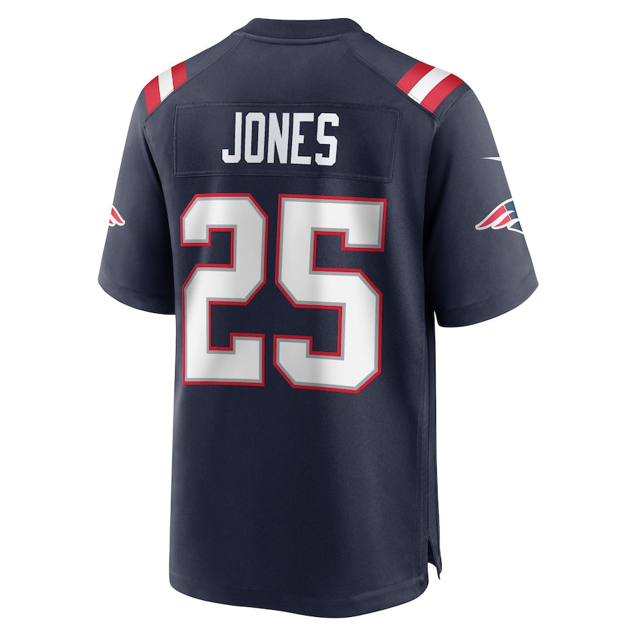 Custom #25 Navy NE Football Shirt Top