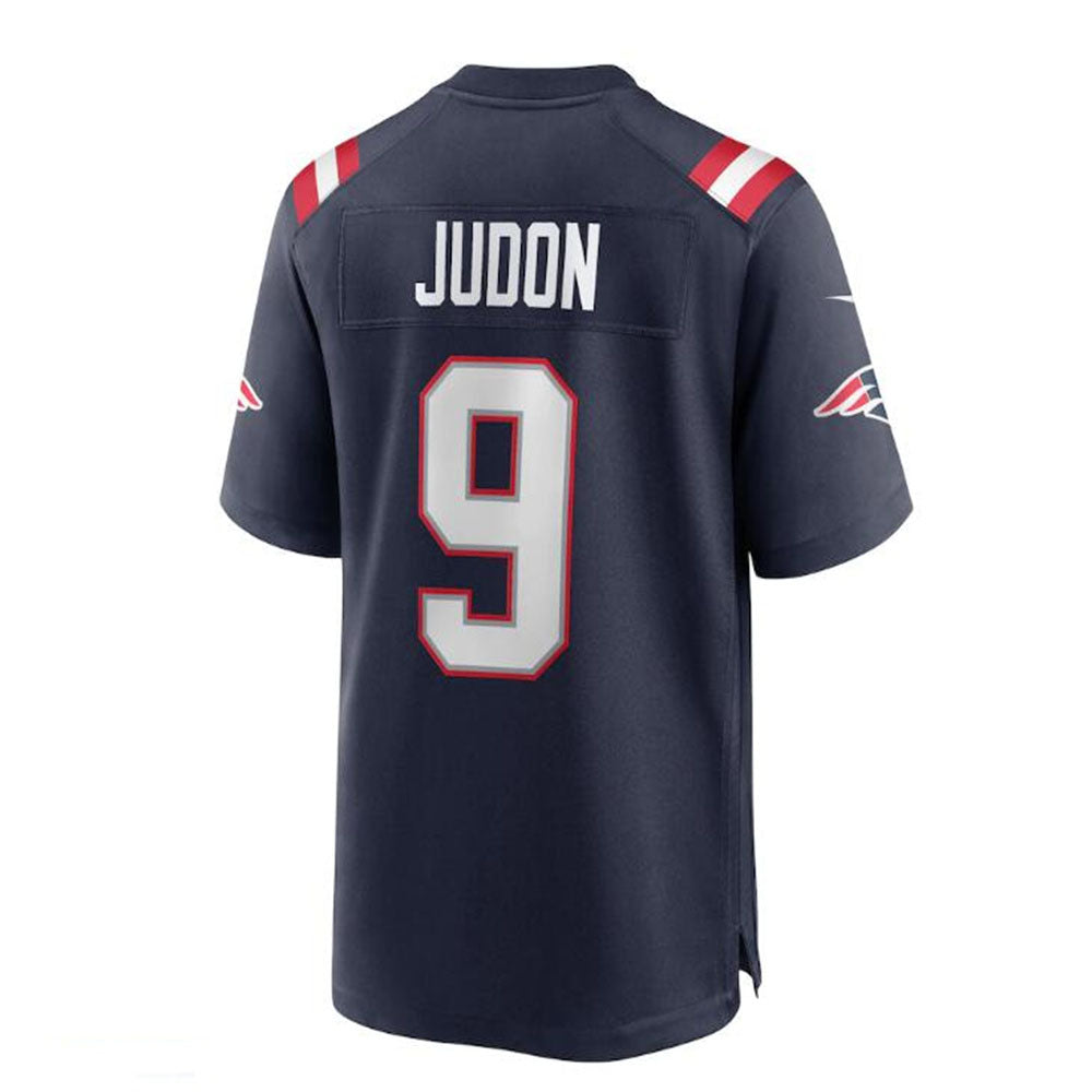 Custom #9 Navy NE Football Shirt Top