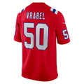 Custom #50 Red NE Football Shirt Top