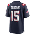 Custom #15 Navy NE Football Shirt Top