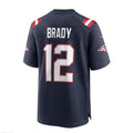 Custom #12 Navy NE Football Shirt Top