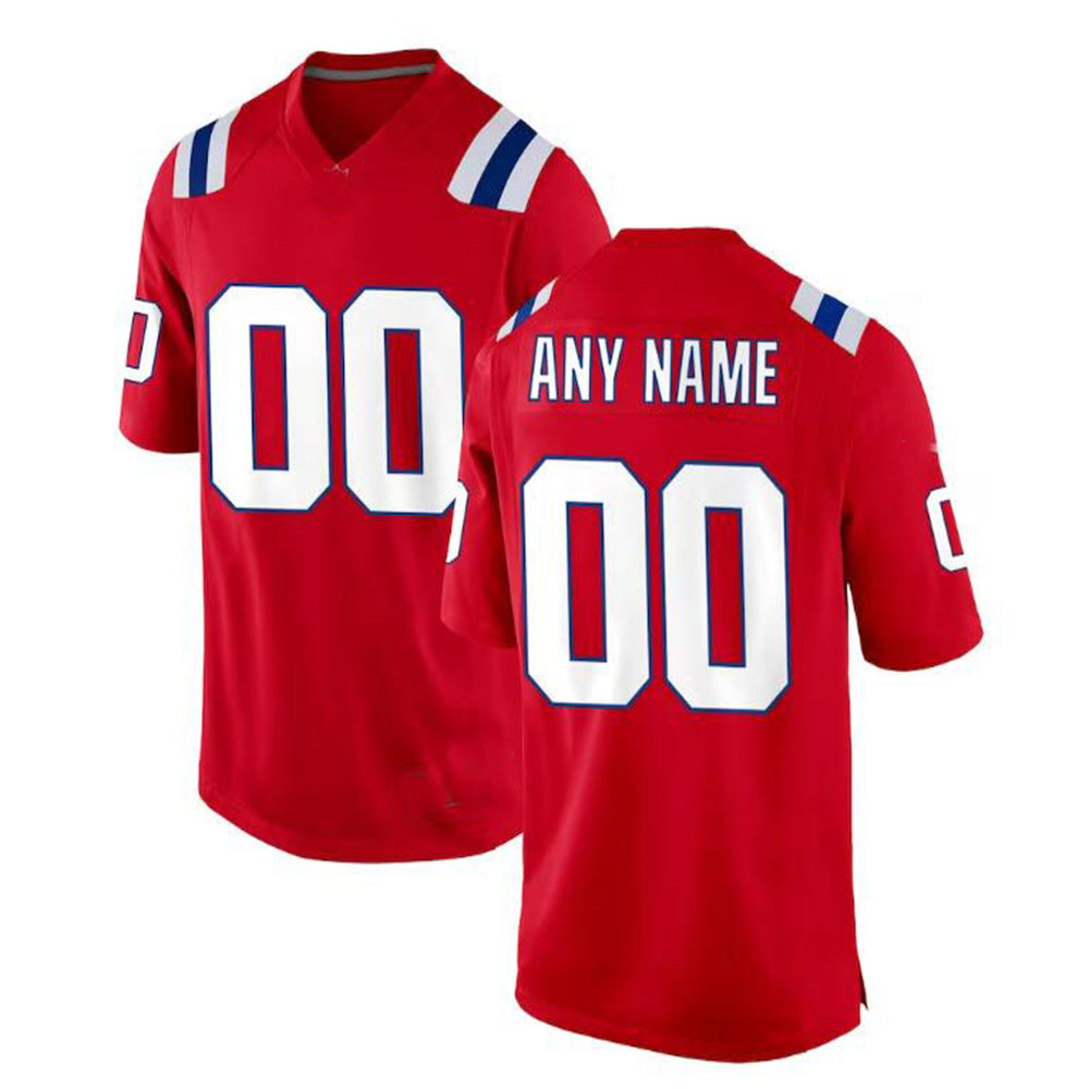 Custom Red NE Football Shirt Top