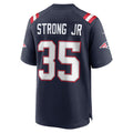 Custom #35 Navy NE Football Shirt Top