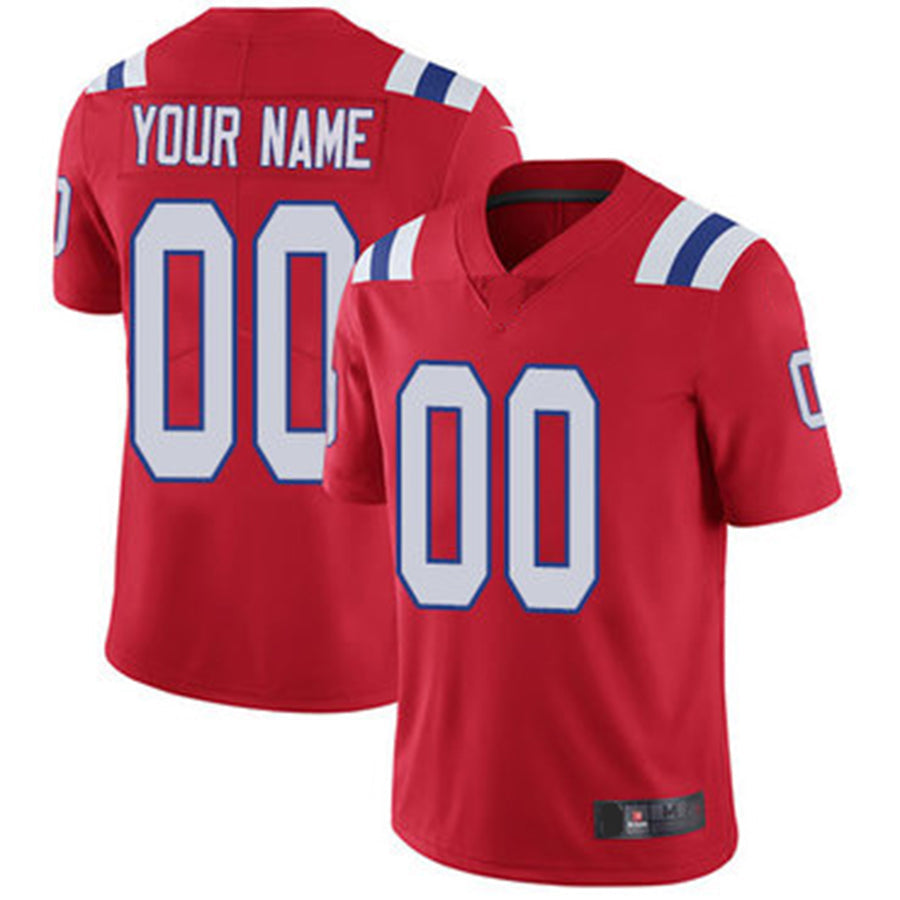 Custom Red NE Football Shirt Top