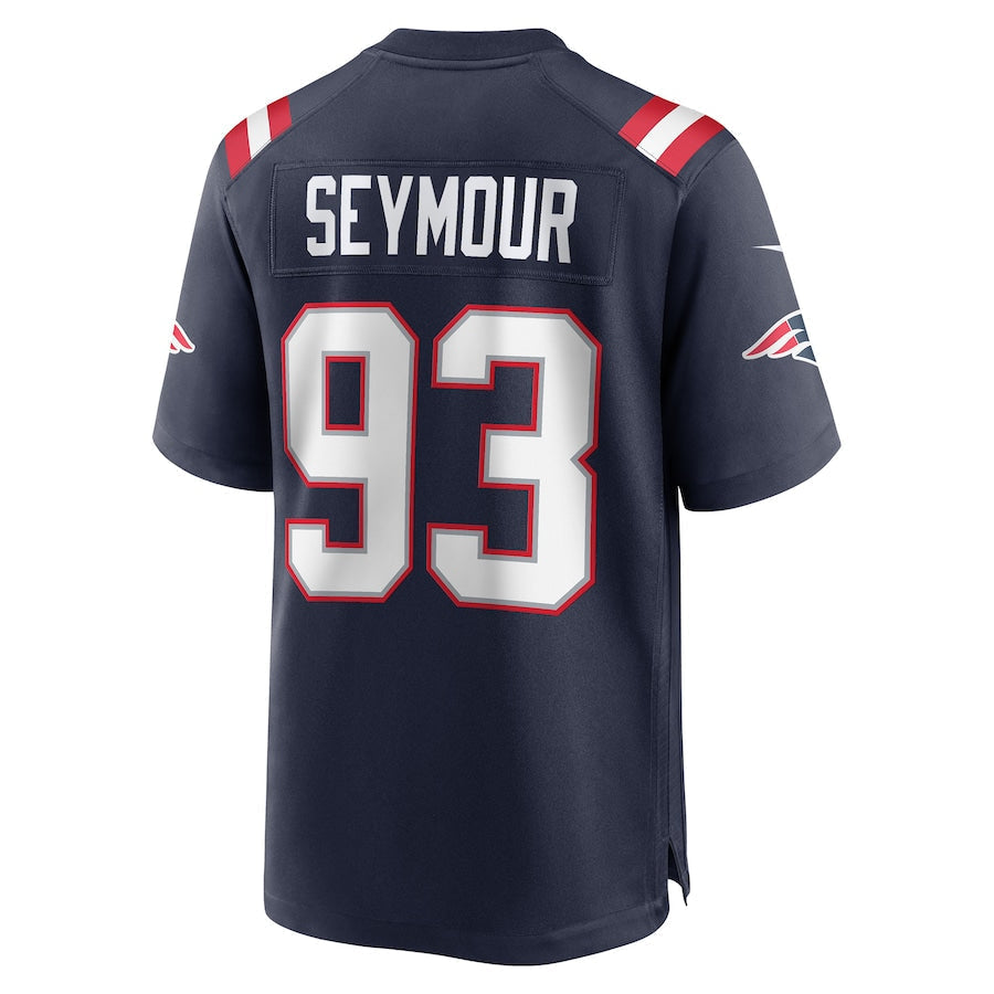 Custom #93 Navy NE Football Shirt Top