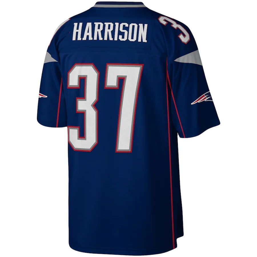 Custom #37 Navy NE Football Shirt Top