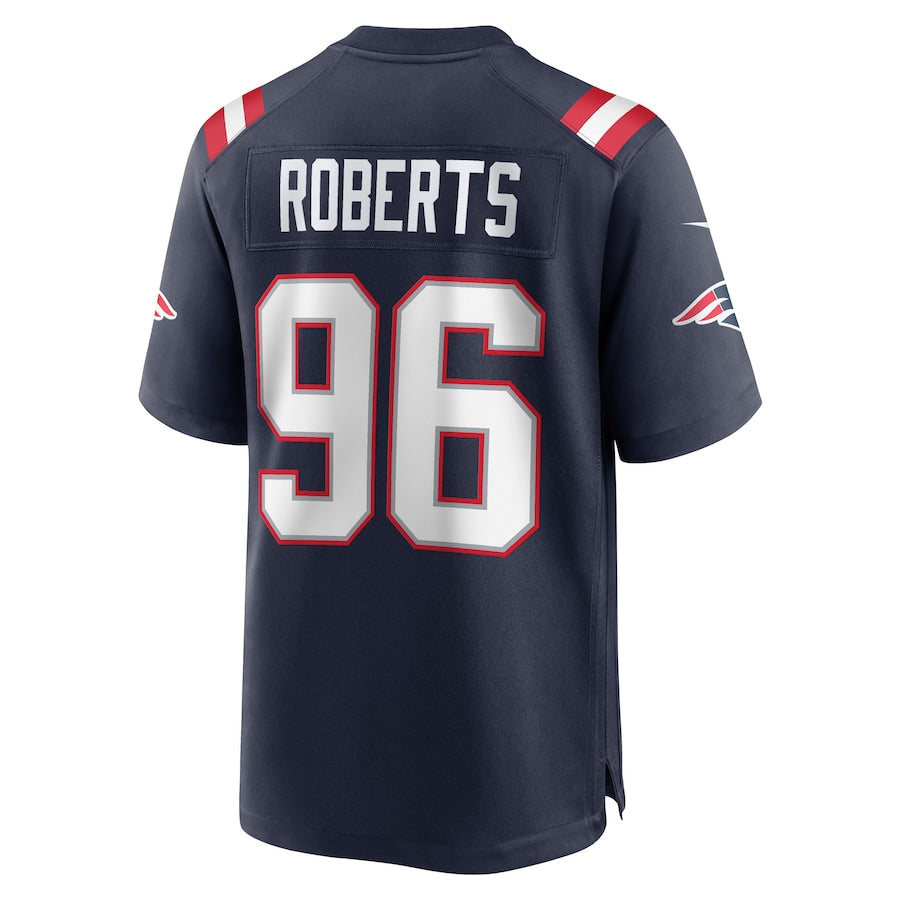 Custom #96 Navy NE Football Shirt Top