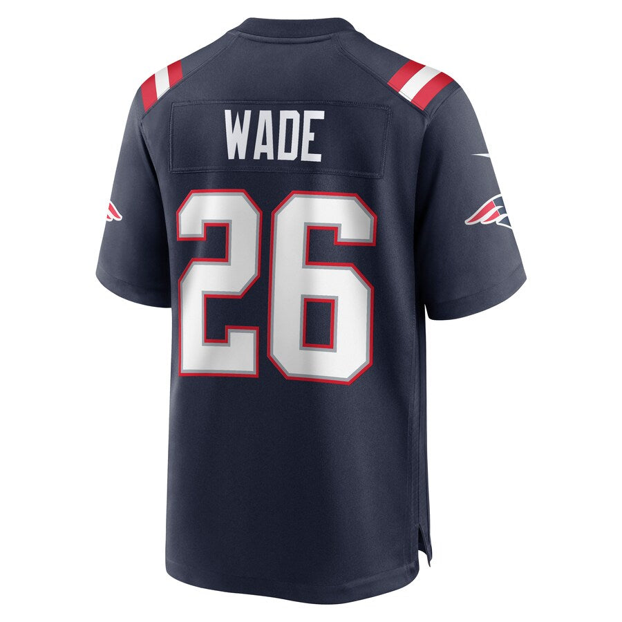Custom #26 Navy NE Football Shirt Top
