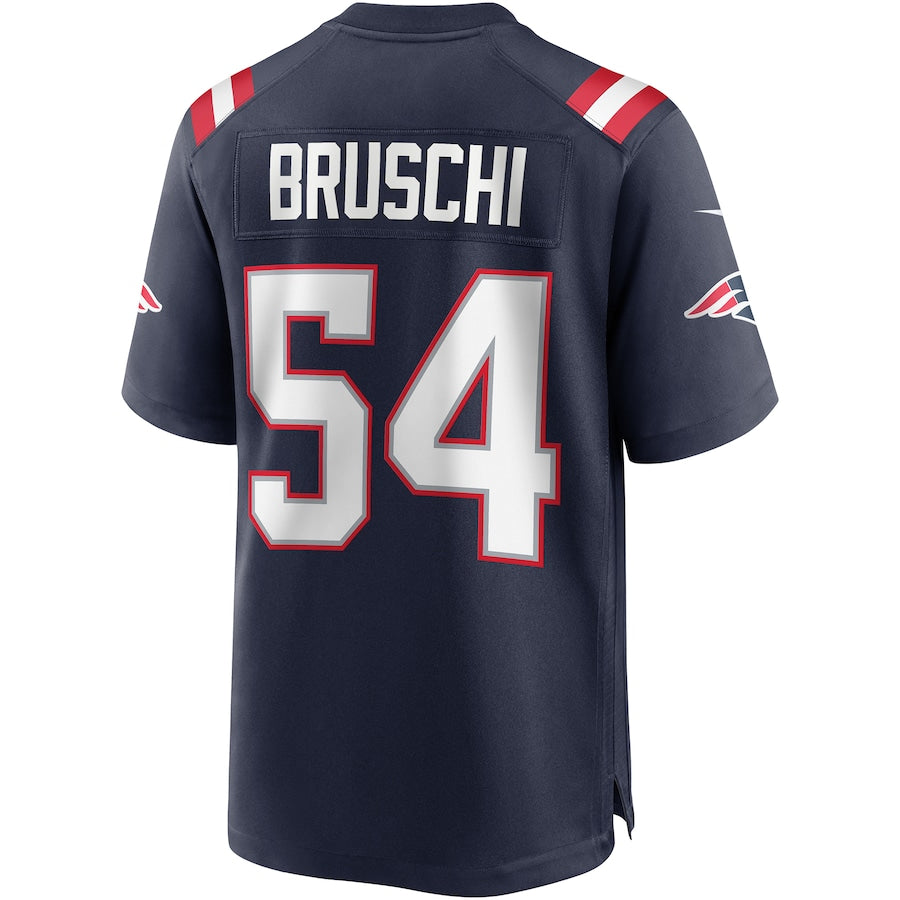 Custom #54 Navy NE Football Shirt Top