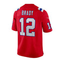 Custom #12 Red NE Football Shirt Top
