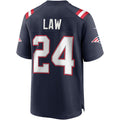 Custom #24 Navy NE Football Shirt Top