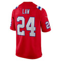 Custom #24 Red NE Football Shirt Top