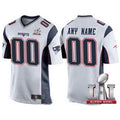 Custom White 2017 Super Bowl NE Football Shirt Top