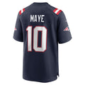 Custom #10 Navy 2024 NE Football Shirt Top