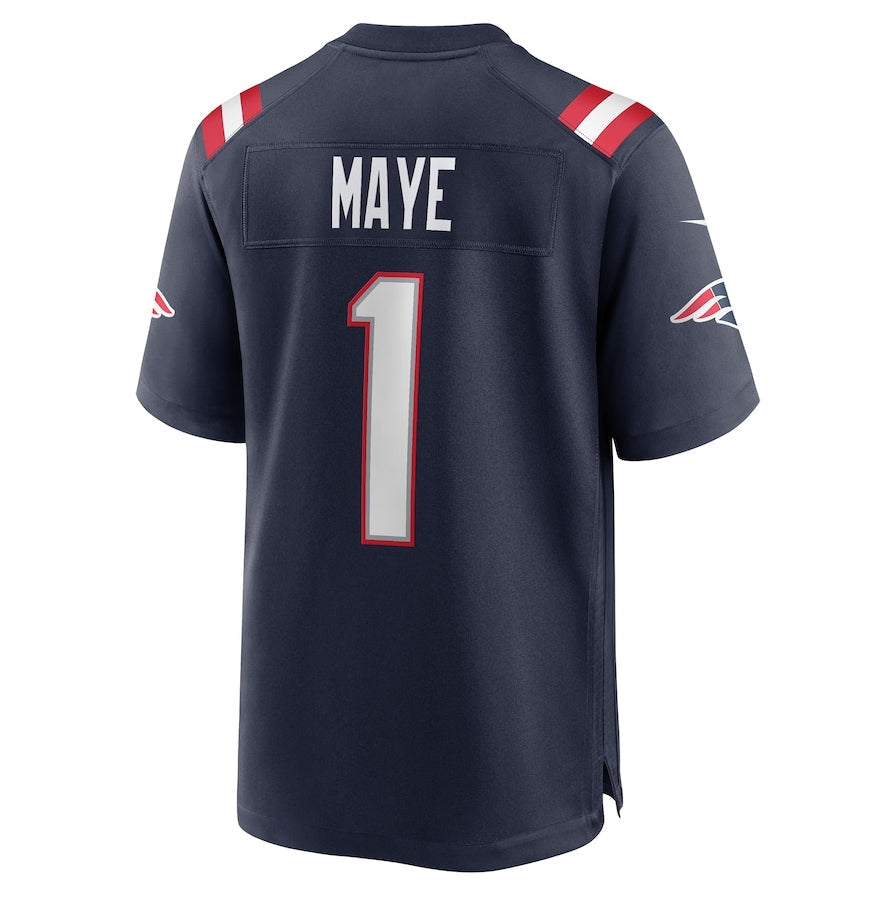 Custom #1 Navy 2024 NE Football Shirt Top