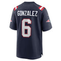 Custom #6 Navy NE Football Shirt Top
