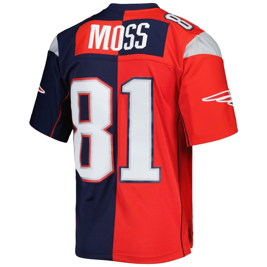 Custom #81 Red 2007 NE Football Shirt Top