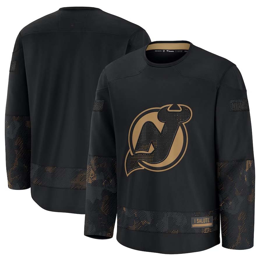 Custom Black 2024 NJD Hockey Shirt Top