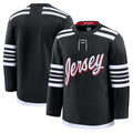 Custom Black NJD Hockey Shirt Top