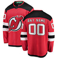 Custom Red NJD Hockey Shirt Top