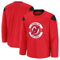 Custom Red NJD Hockey Shirt Top