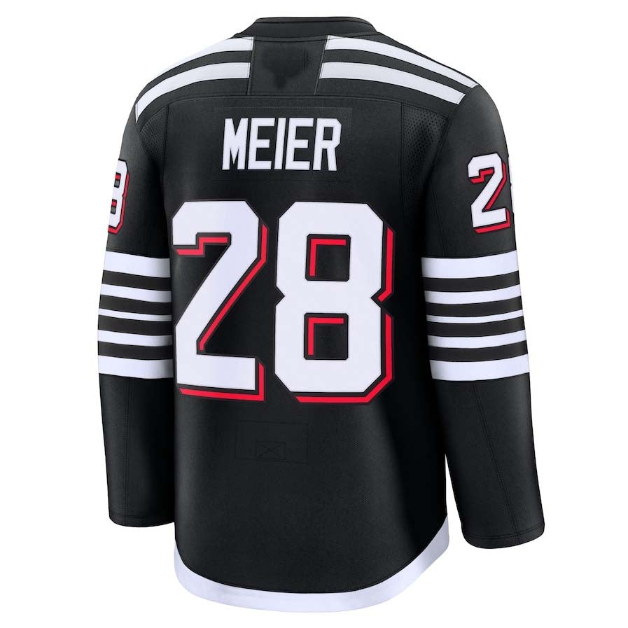 Custom #28 Black NJD Hockey Shirt Top