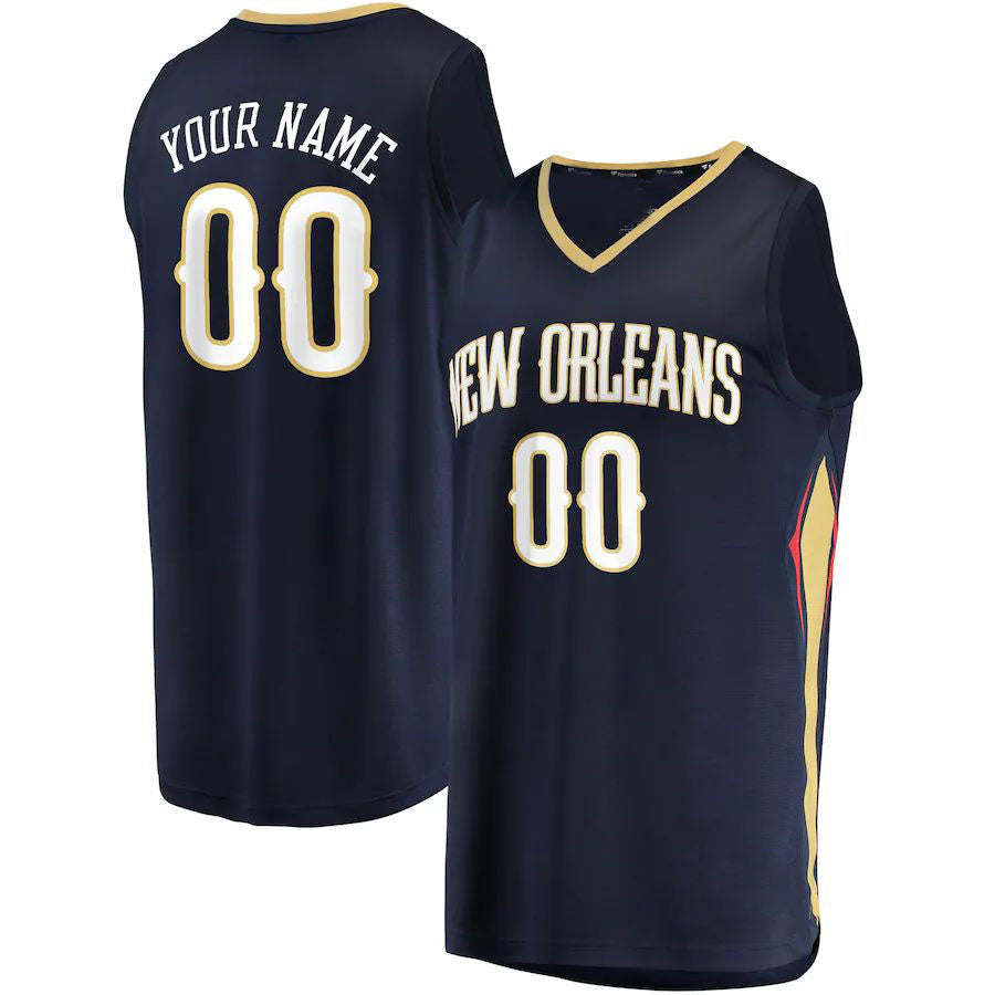 Custom Navy NOP Basketball Shirt Top