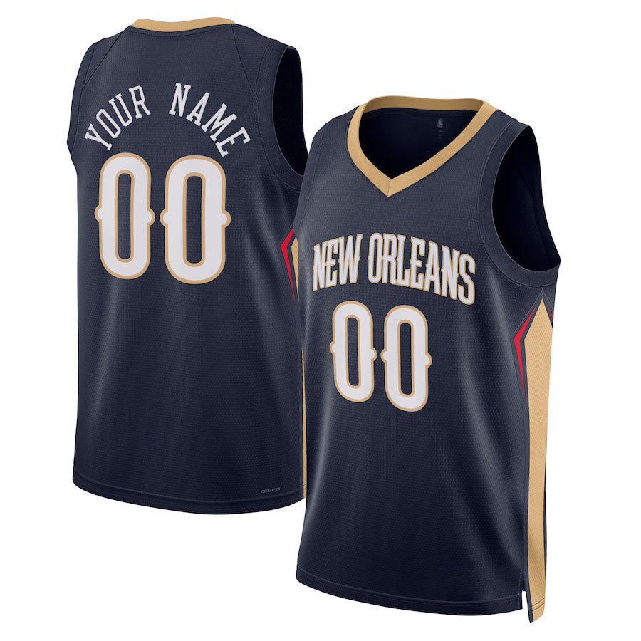 Custom #23 Navy 2022 NOP Basketball Shirt Top