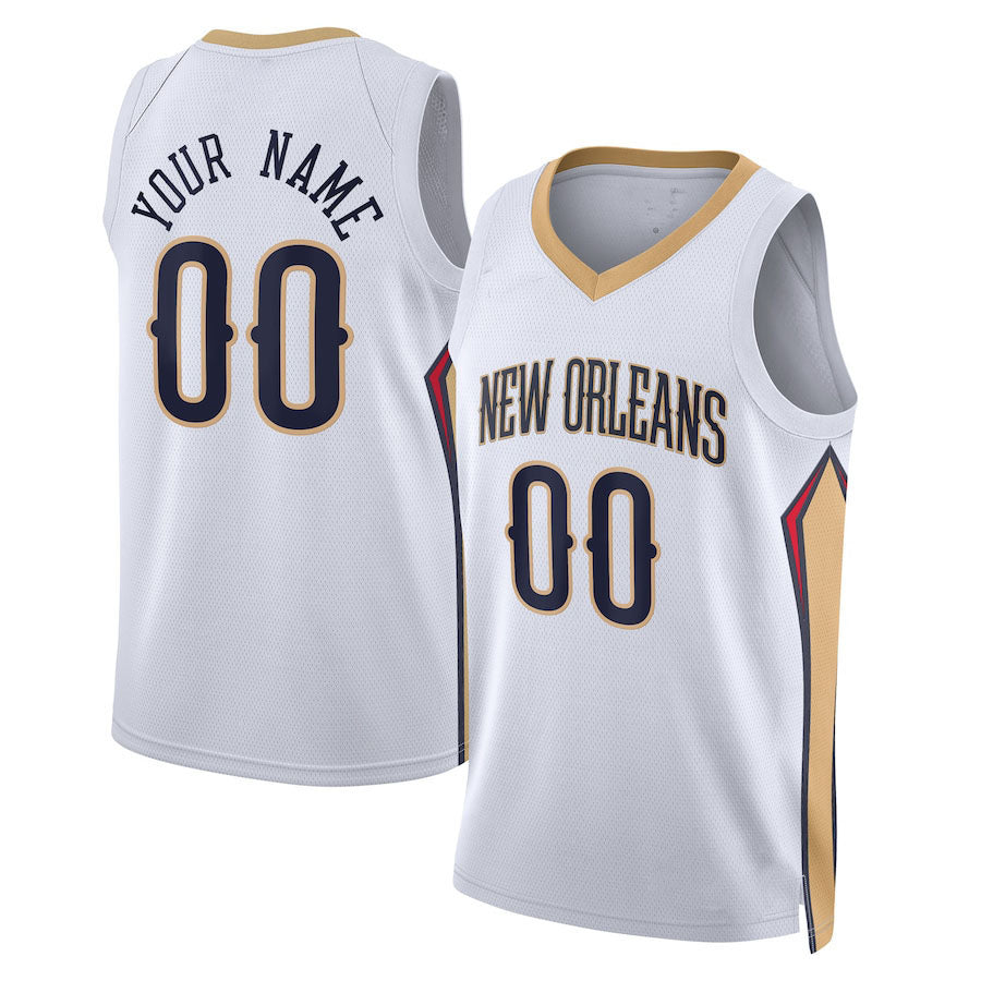 Custom #23 White 2022 NOP Basketball Shirt Top