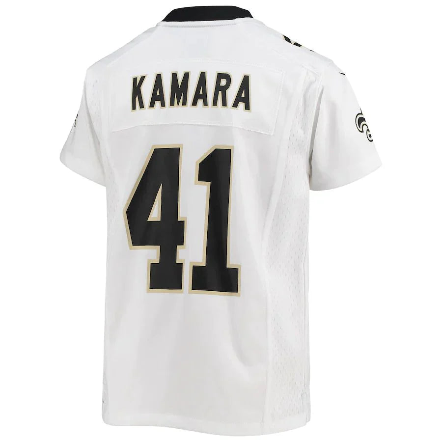 Custom #41 White NO Football Shirt Top