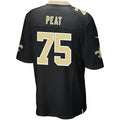 Custom #75 Black NO Football Shirt Top