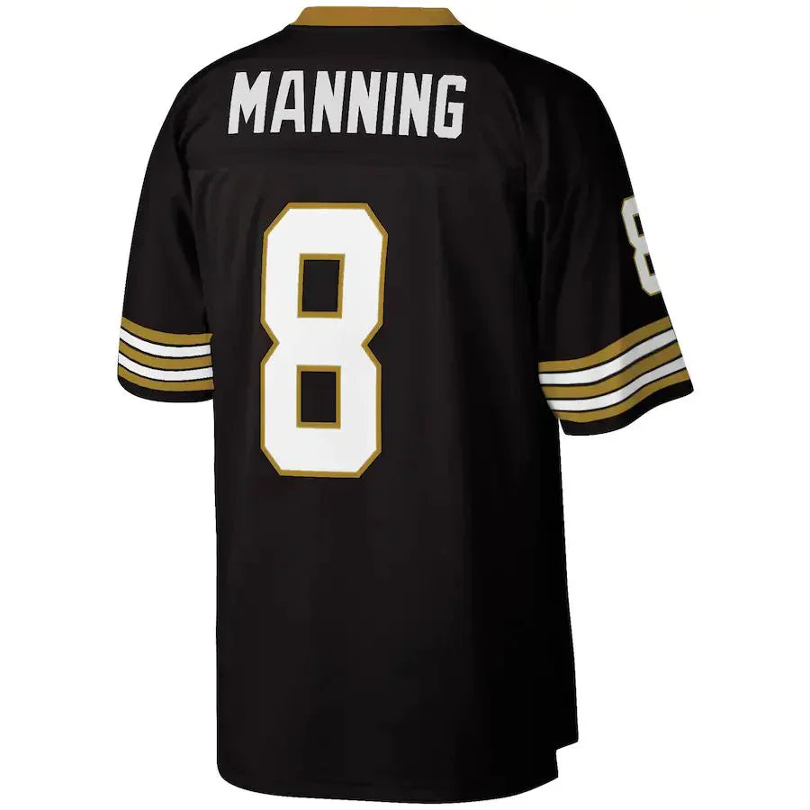Custom #8 Black NO Football Shirt Top