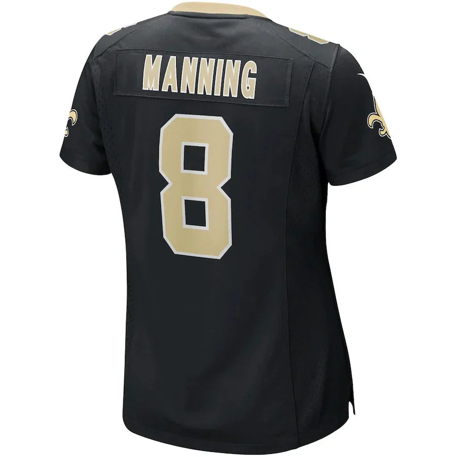 Custom #8 Black NO Football Shirt Top