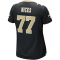 Custom #77 Black NO Football Shirt Top