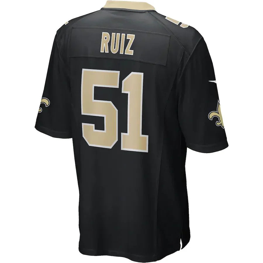 Custom #51 Black NO Football Shirt Top