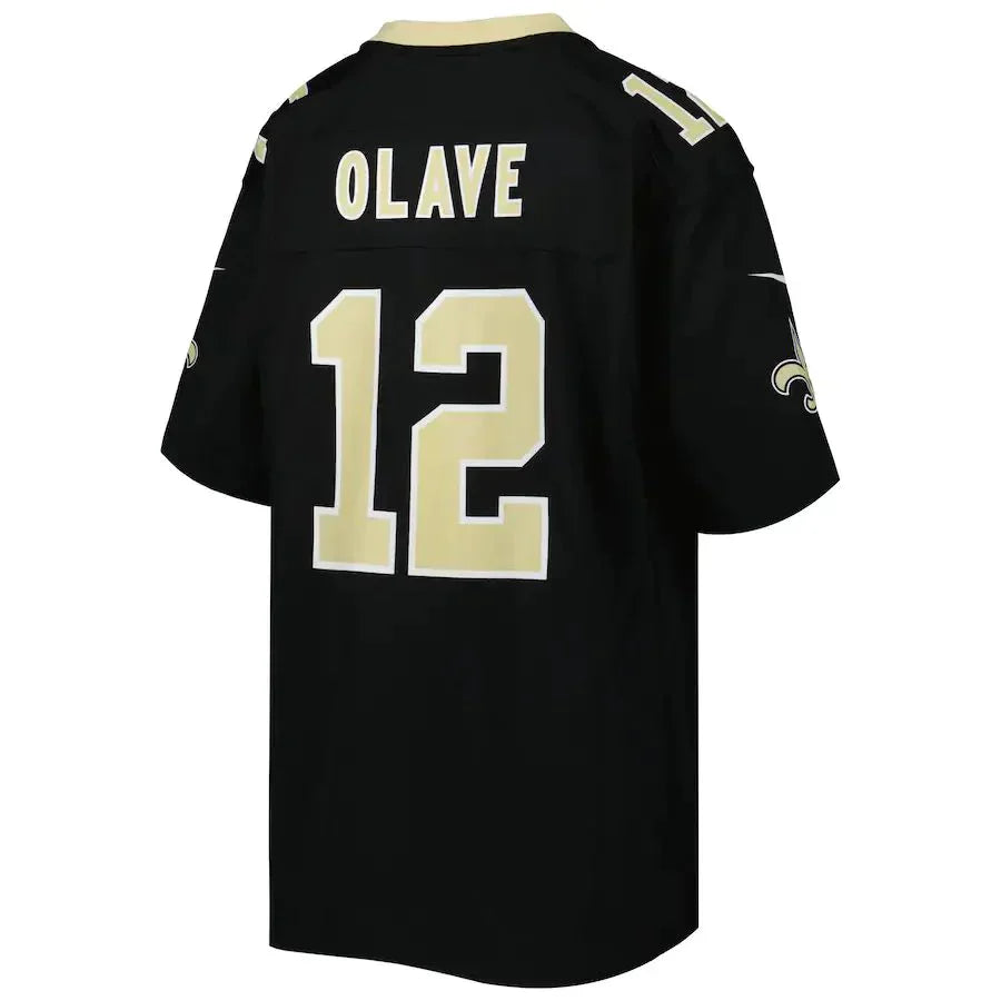 Custom #12 Black NO Football Shirt Top