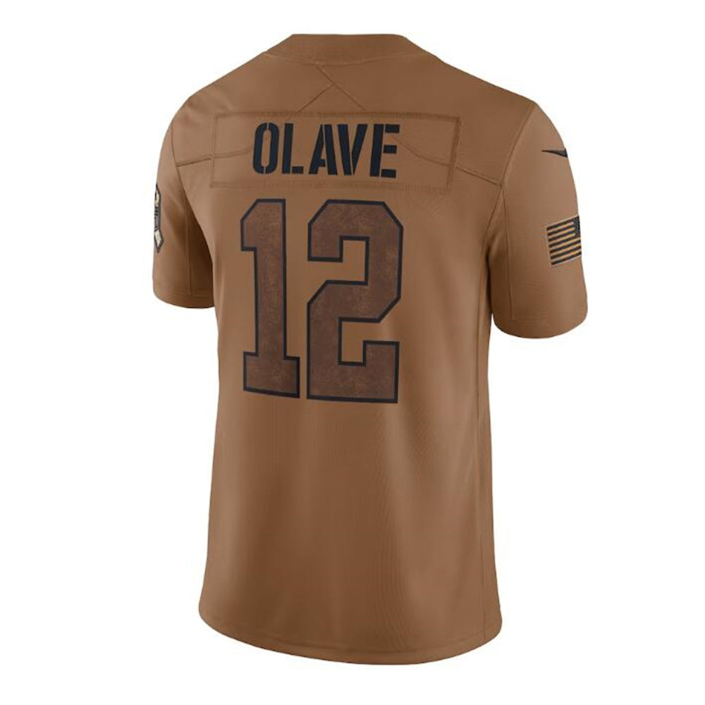 Custom #12 Brown 2023 NO Football Shirt Top