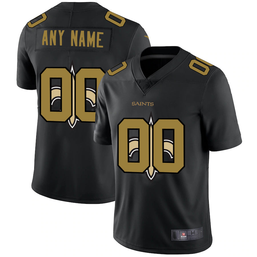 Custom Black NO Football Shirt Top