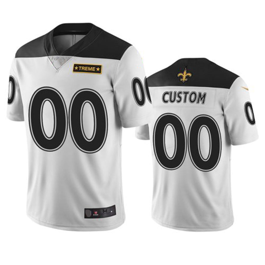 Custom White NO Football Shirt Top
