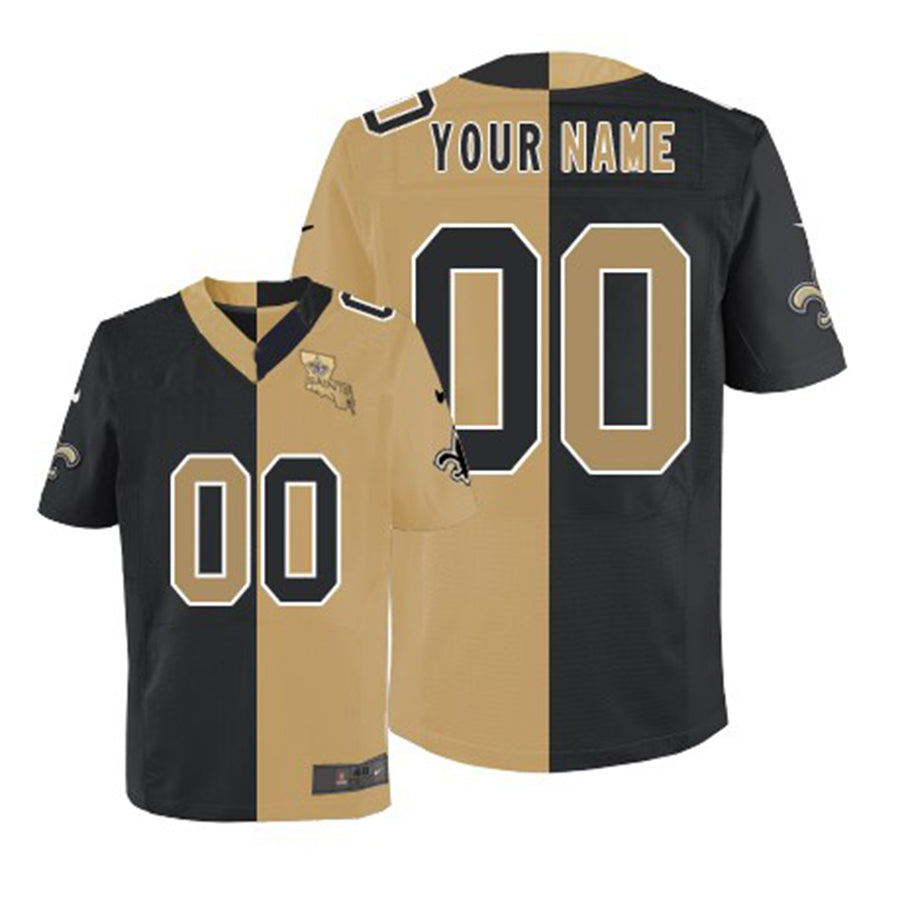 Custom Gold NO Football Shirt Top