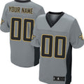 Custom Gray NO Football Shirt Top
