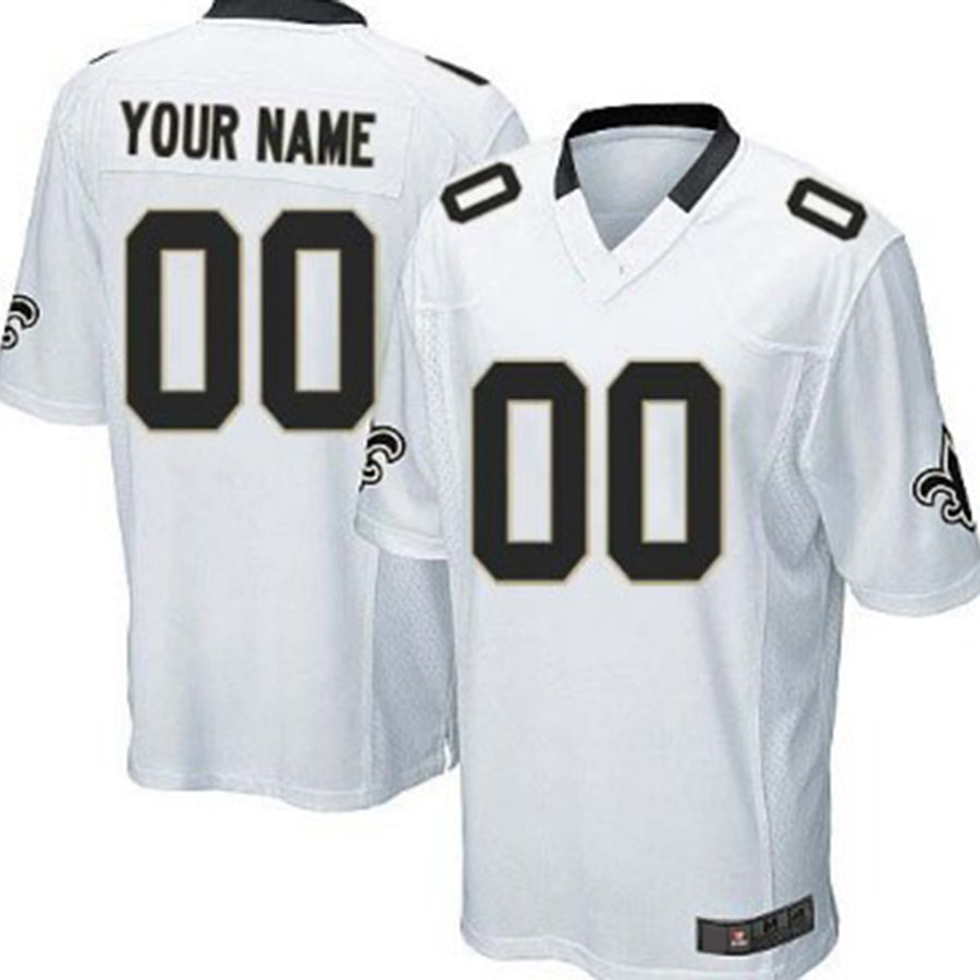 Custom White NO Football Shirt Top