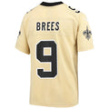 Custom #9 Gold NO Football Shirt Top