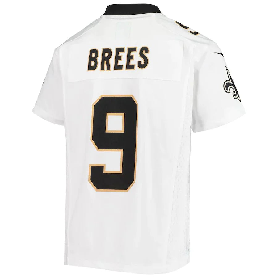 Custom #9 White NO Football Shirt Top