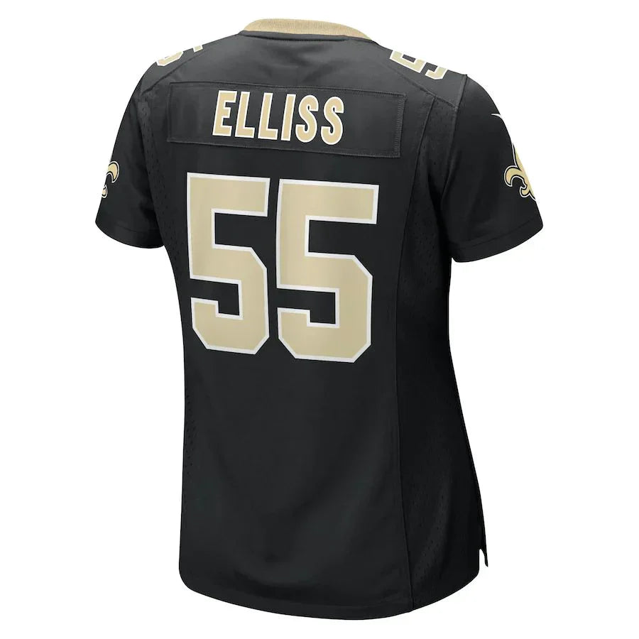 Custom #55 Black NO Football Shirt Top
