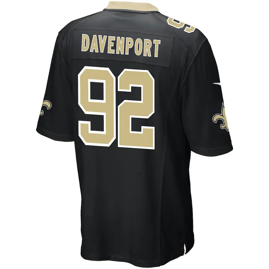 Custom #92 Black NO Football Shirt Top