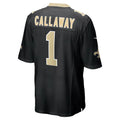 Custom #1 Black NO Football Shirt Top