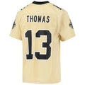 Custom #13 Gold NO Football Shirt Top