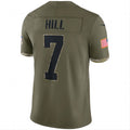 Custom #7 Olive 2022 NO Football Shirt Top